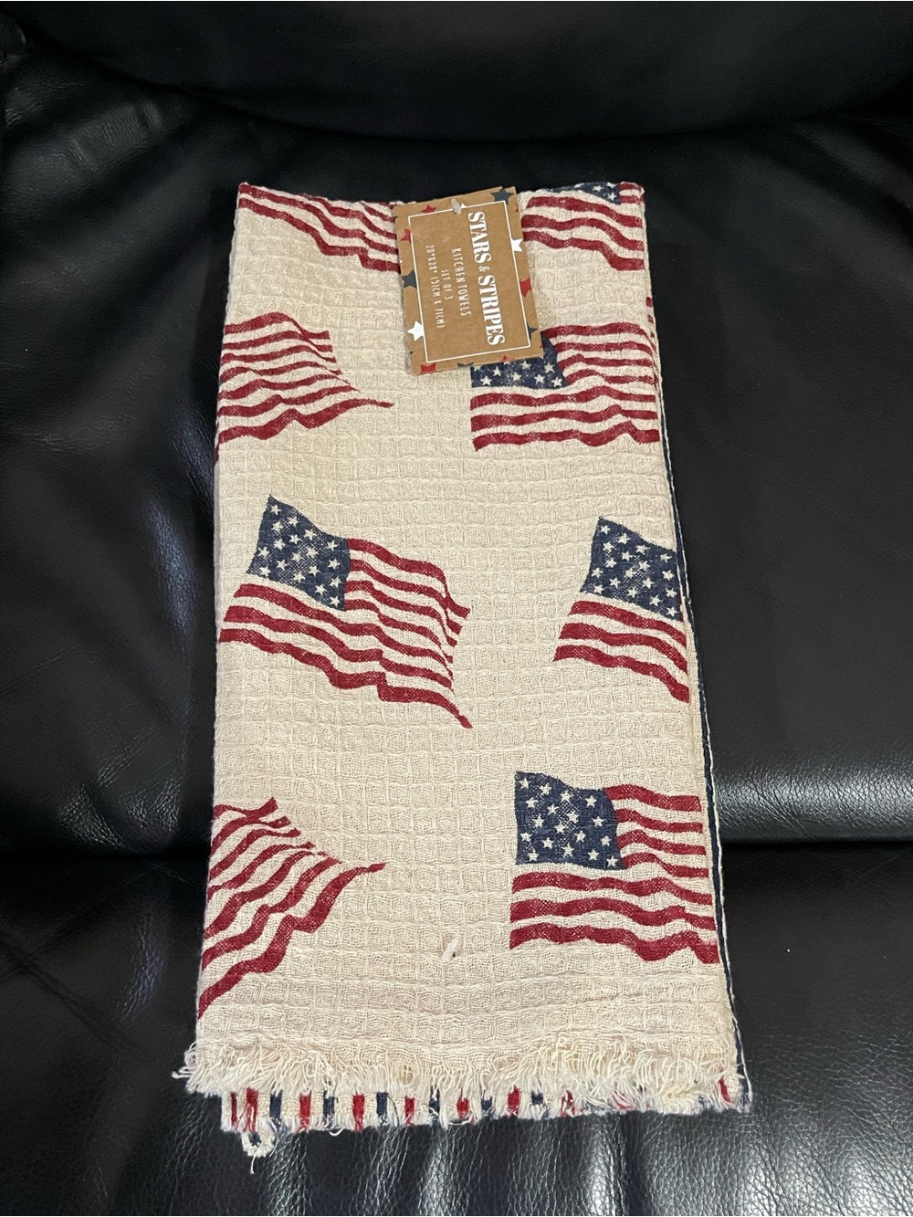 Patriotic Stars and Stripes Kitchen Towels Set of 3 - Patriotic Kitchen Towels